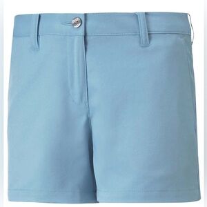 Puma Girl’s Golf Shorts Dusty Aqua Size XL NWT Quick Dry Lightweight
